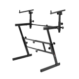 Adjustable Z-Style Keyboard Stand with 2nd Tier