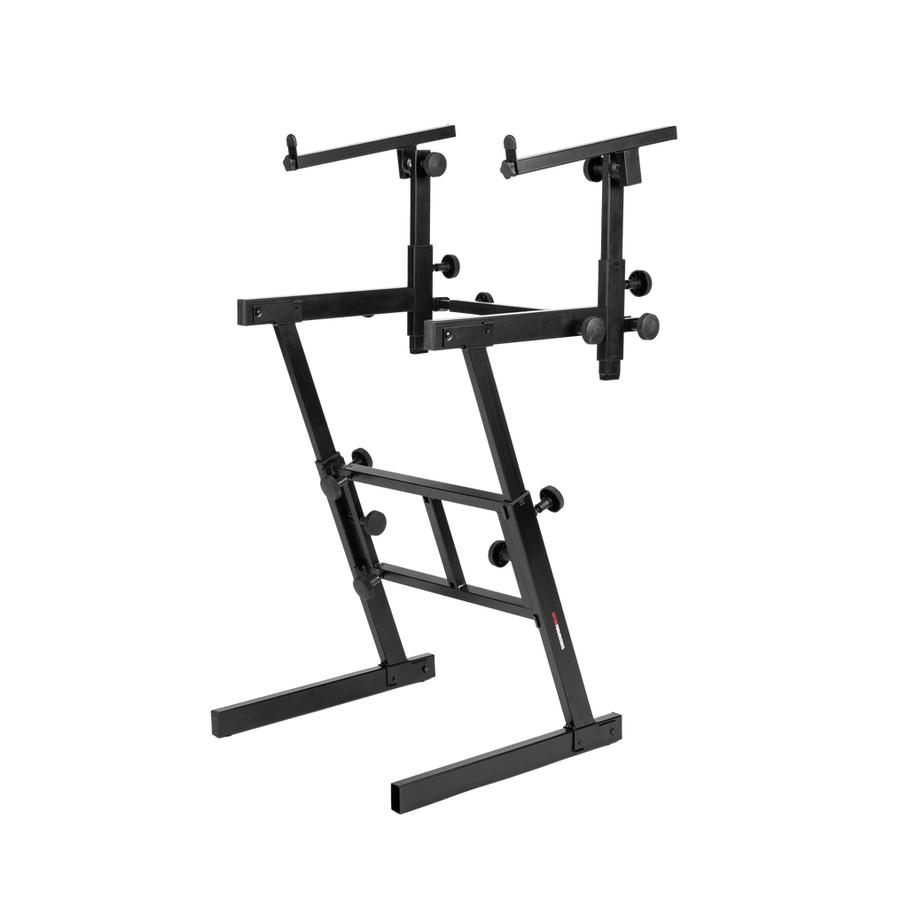 Adjustable Z-Style Keyboard Stand with 2nd Tier