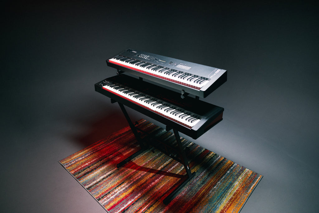 Adjustable Z-Style Keyboard Stand with 2nd Tier
