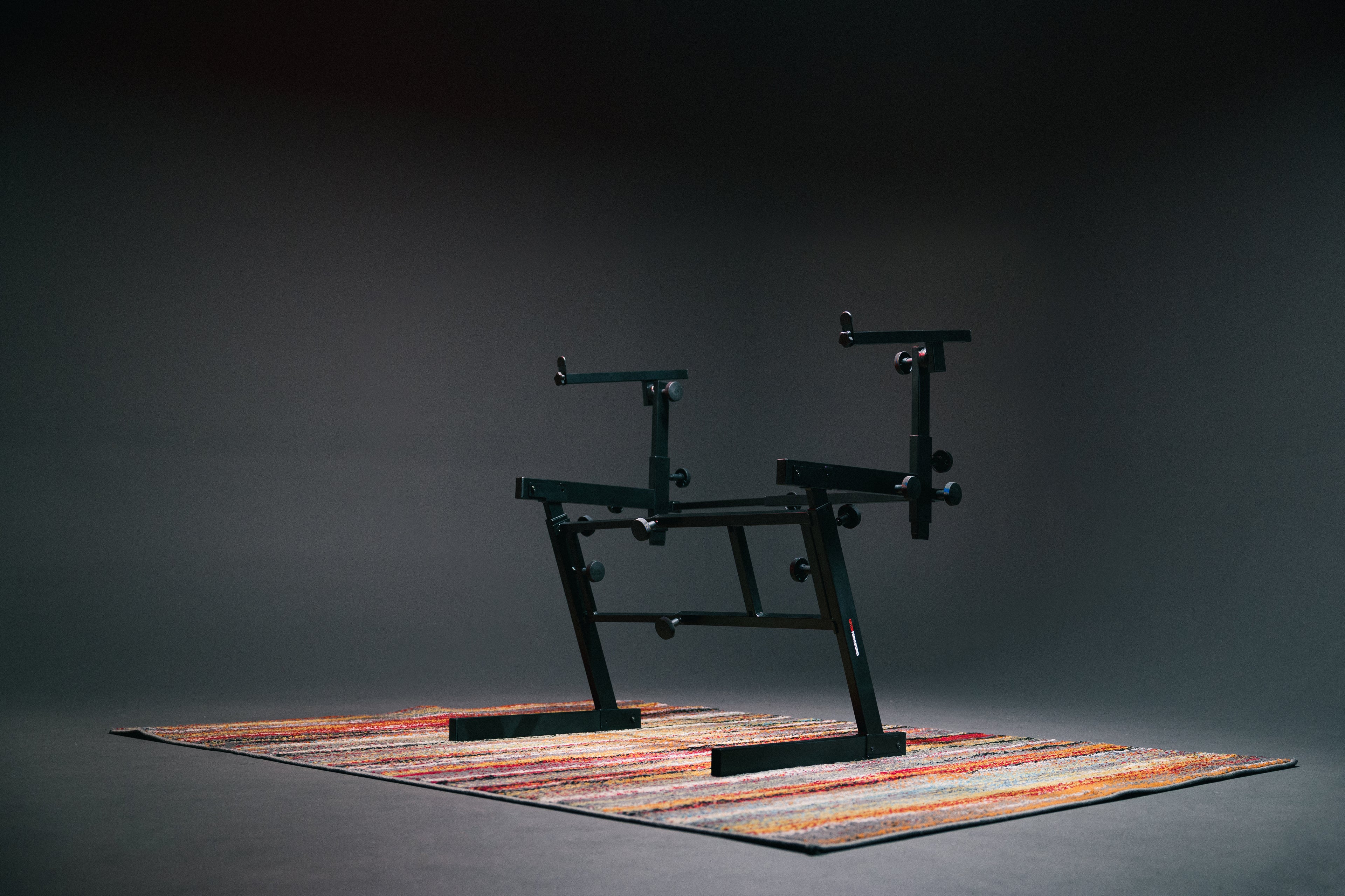 Adjustable Z-Style Keyboard Stand with 2nd Tier