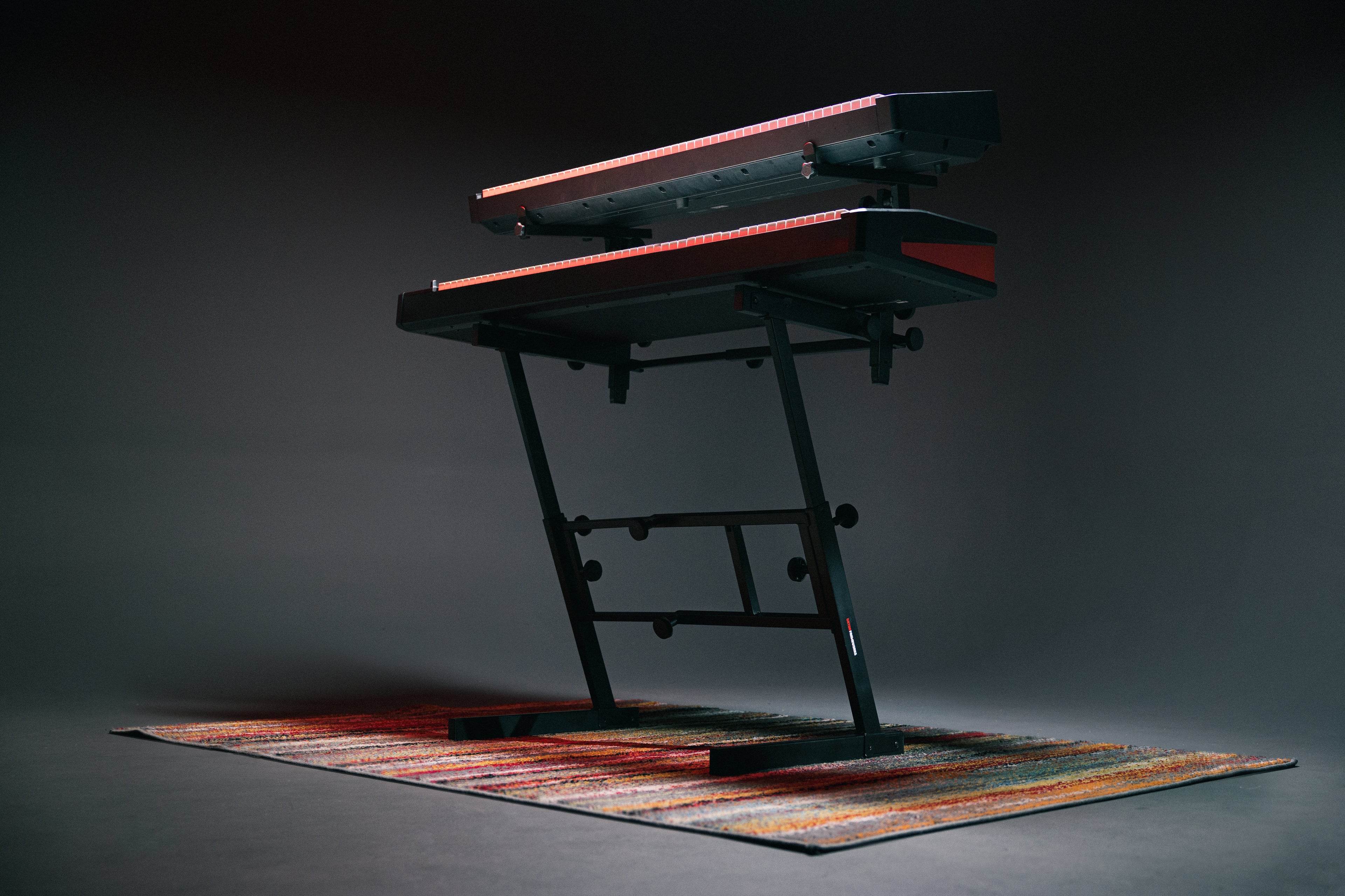 Adjustable Z-Style Keyboard Stand with 2nd Tier