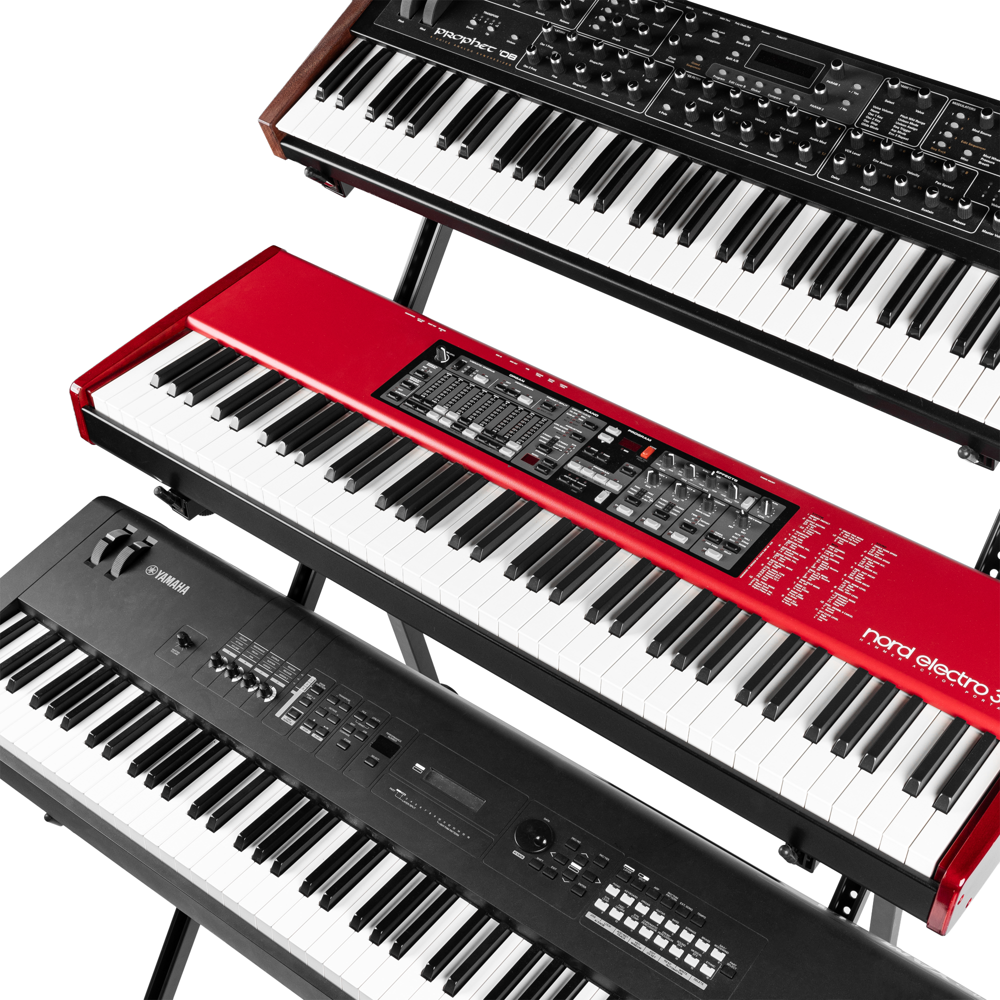 3-Tier A-Frame Keyboard Stand