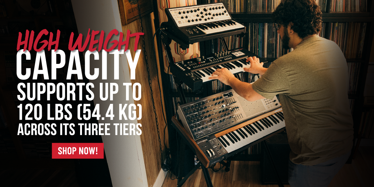3-Tier A-Frame Keyboard Stand