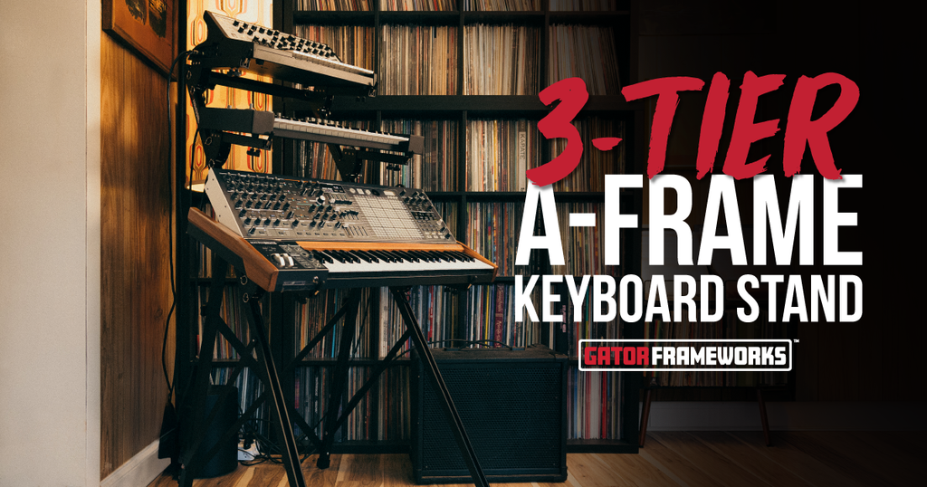 3-Tier A-Frame Keyboard Stand