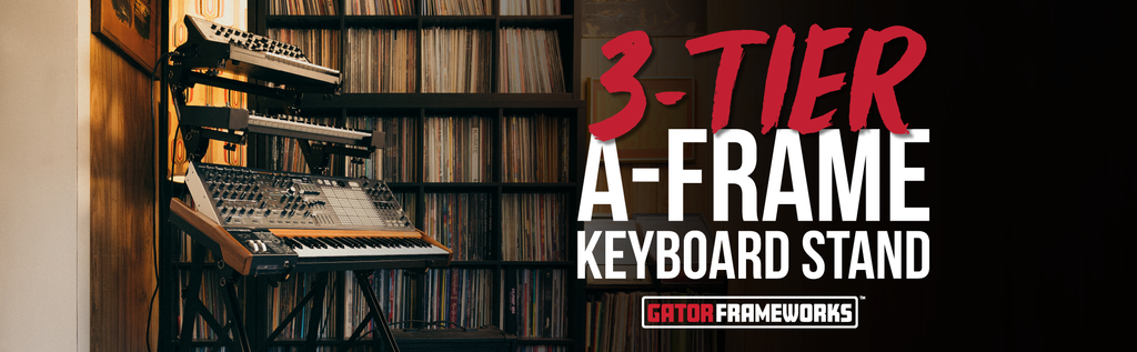 3-Tier A-Frame Keyboard Stand