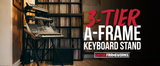 3-Tier A-Frame Keyboard Stand