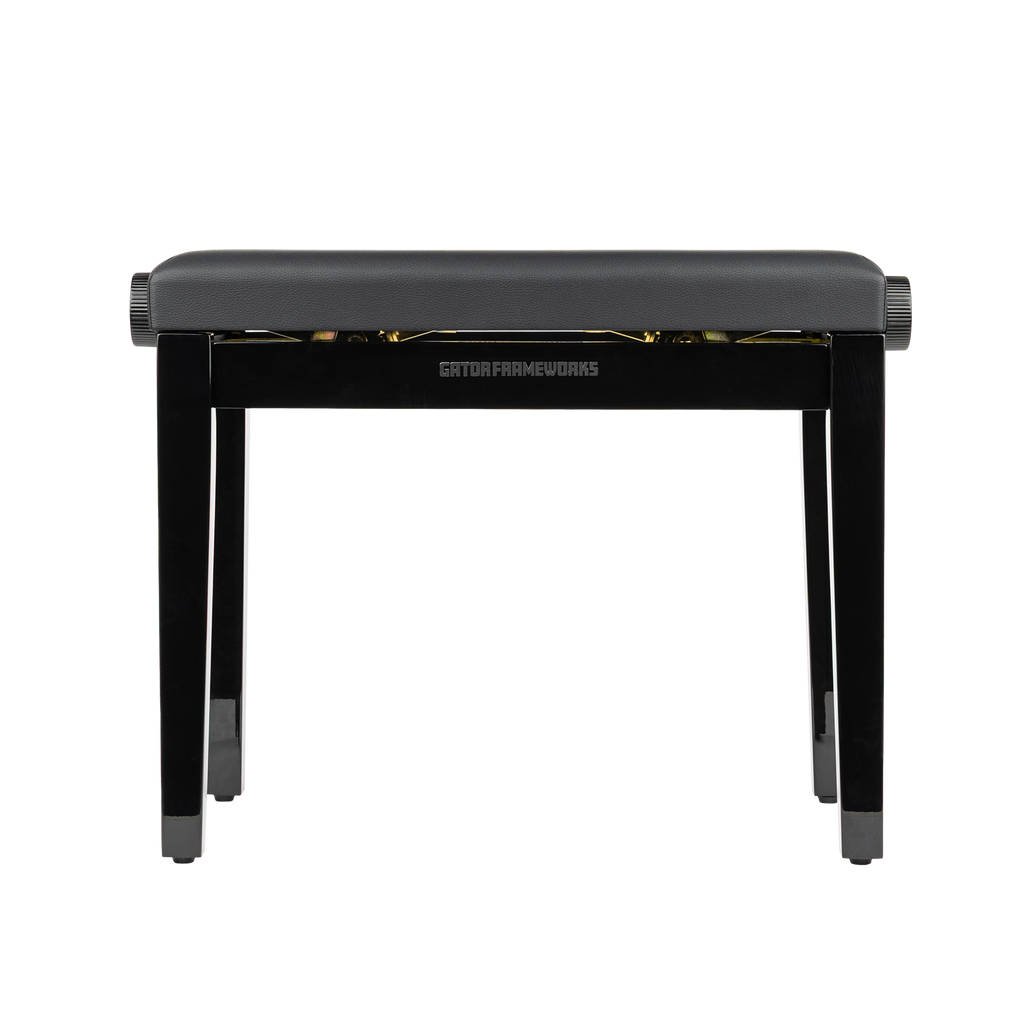 Gator Deluxe Height Adjustable Piano Bench, Black