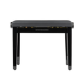 Gator Deluxe Height Adjustable Piano Bench, Black