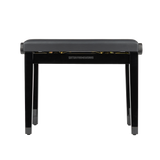 Gator Deluxe Height Adjustable Piano Bench, Black