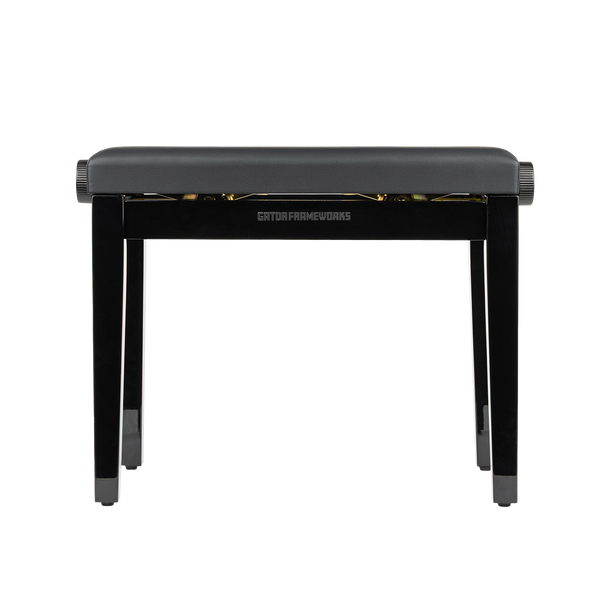 Gator Deluxe Height Adjustable Piano Bench, Black