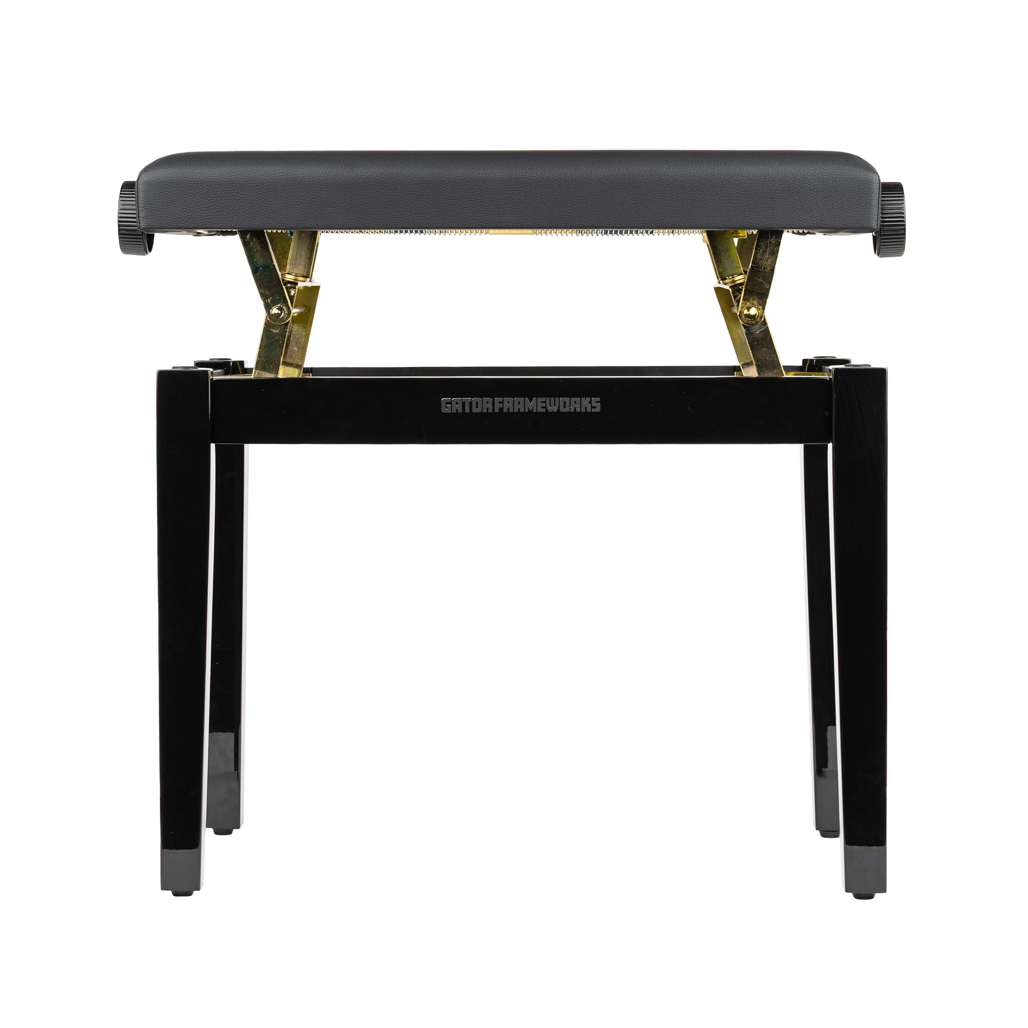 Gator Deluxe Height Adjustable Piano Bench, Black