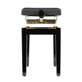 Gator Deluxe Height Adjustable Piano Bench, Black