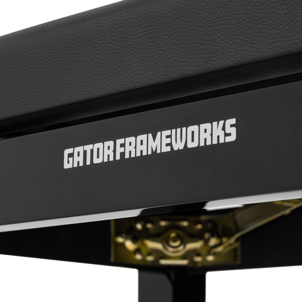 Gator Deluxe Height Adjustable Piano Bench, Black