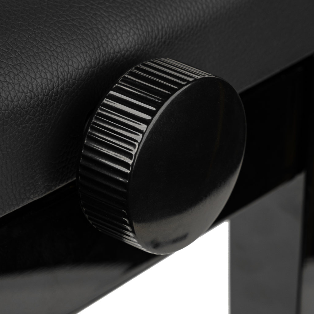 Gator Deluxe Height Adjustable Piano Bench, Black