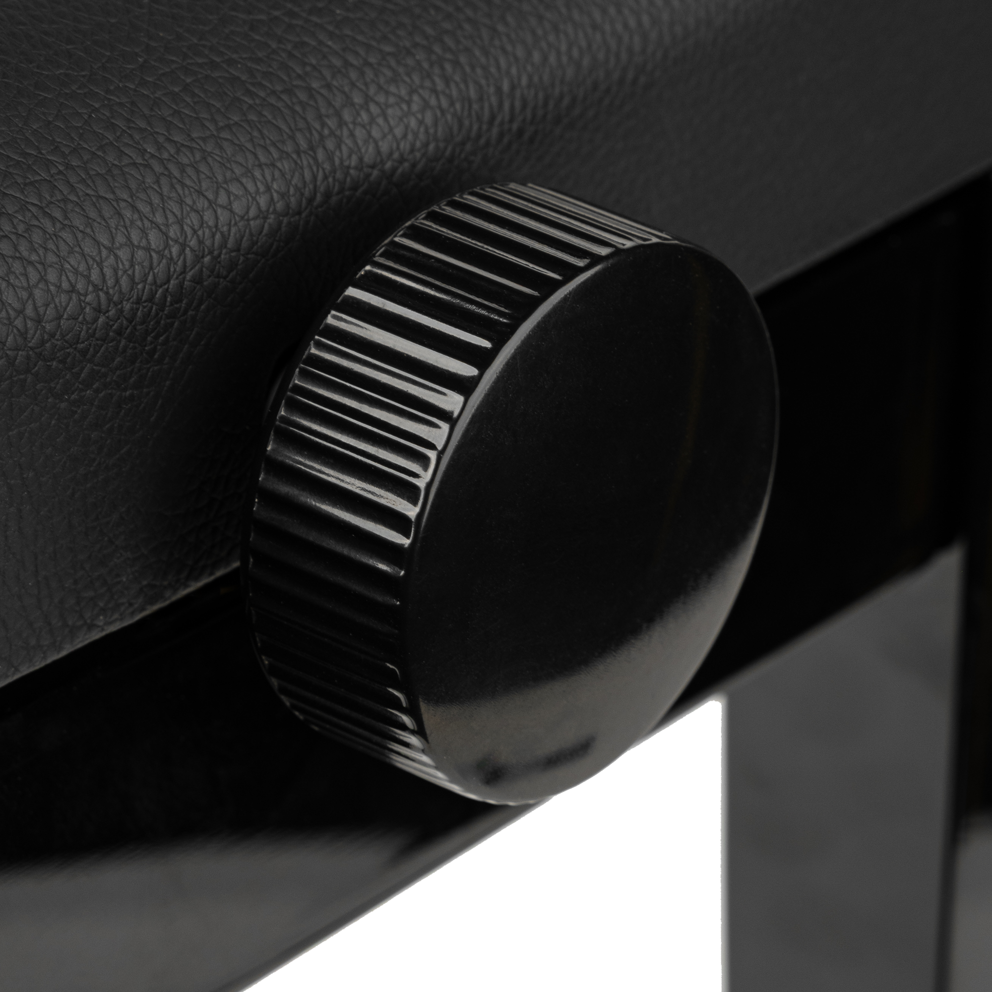 Gator Deluxe Height Adjustable Piano Bench, Black