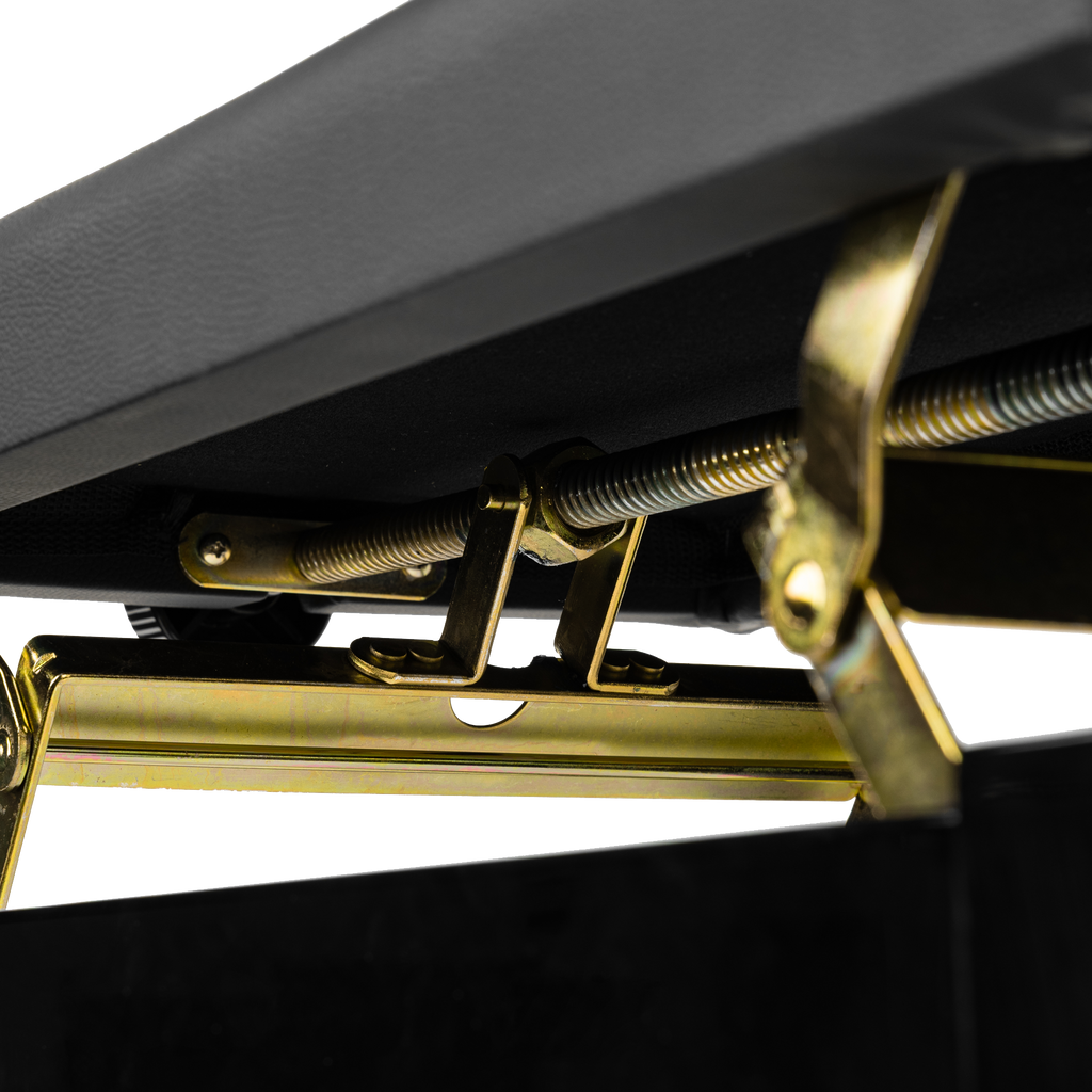 Gator Deluxe Height Adjustable Piano Bench, Black