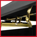 Gator Deluxe Height Adjustable Piano Bench, Black