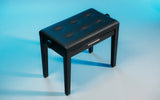 Gator Deluxe Height Adjustable Piano Bench, Black