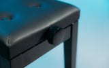 Gator Deluxe Height Adjustable Piano Bench, Black