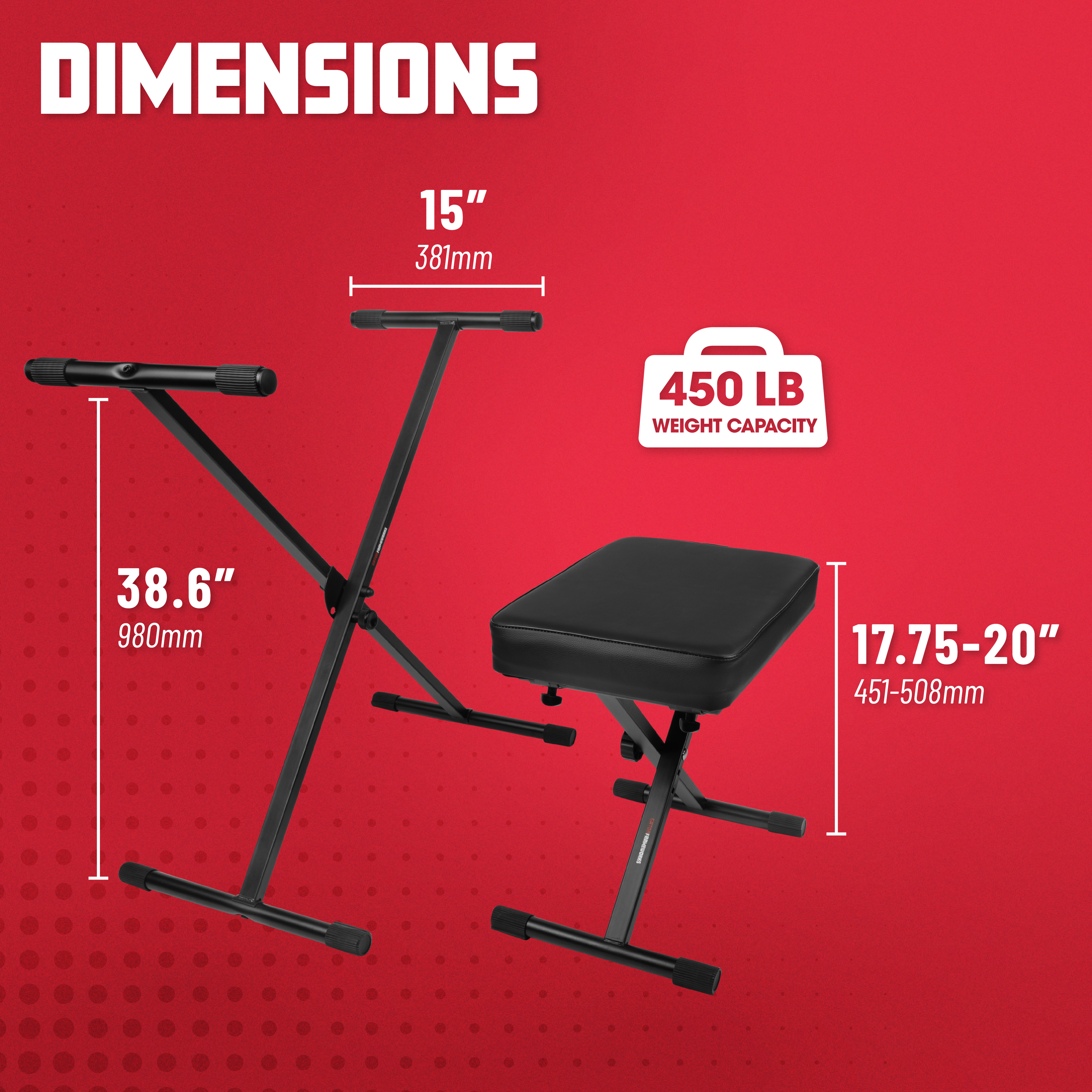 Frameworks Keyboard Bench & Stand Set