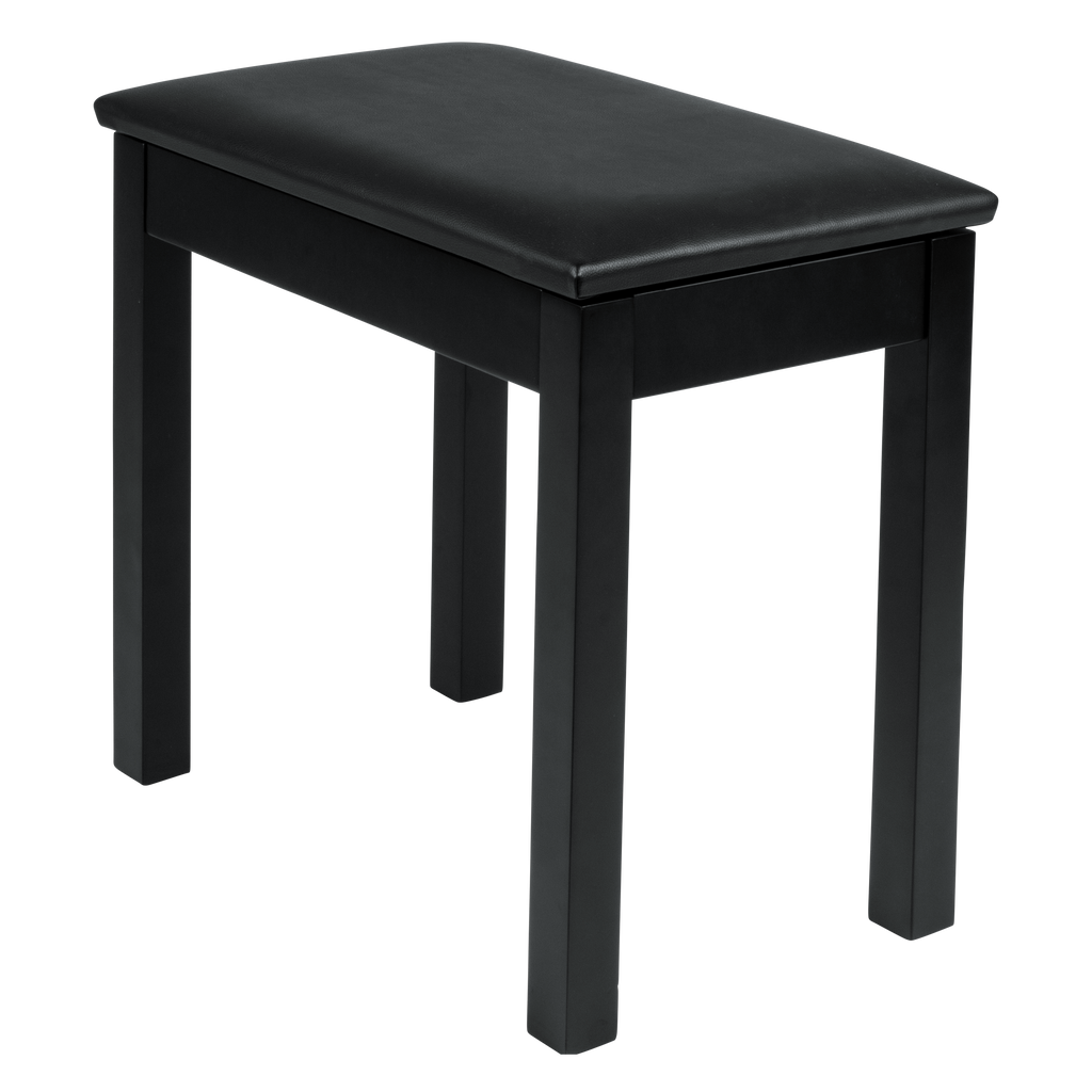 Deluxe Wooden Piano Bench In Black