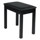 Deluxe Wooden Piano Bench In Black