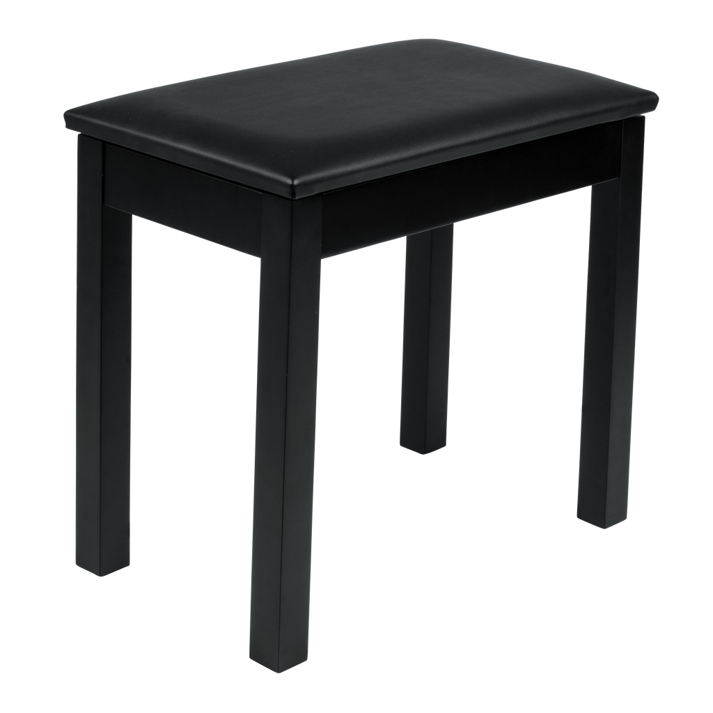 Deluxe Wooden Piano Bench In Black