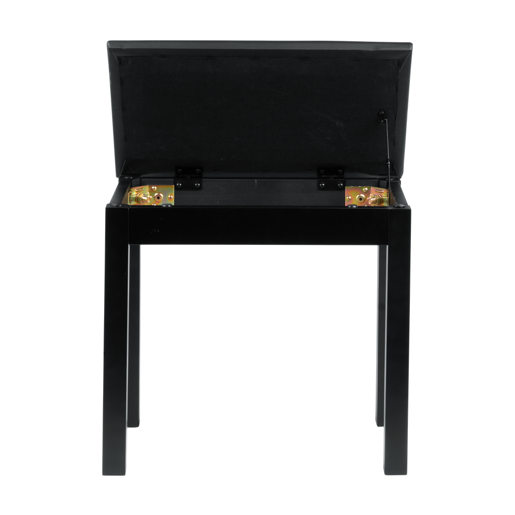Deluxe Wooden Piano Bench In Black