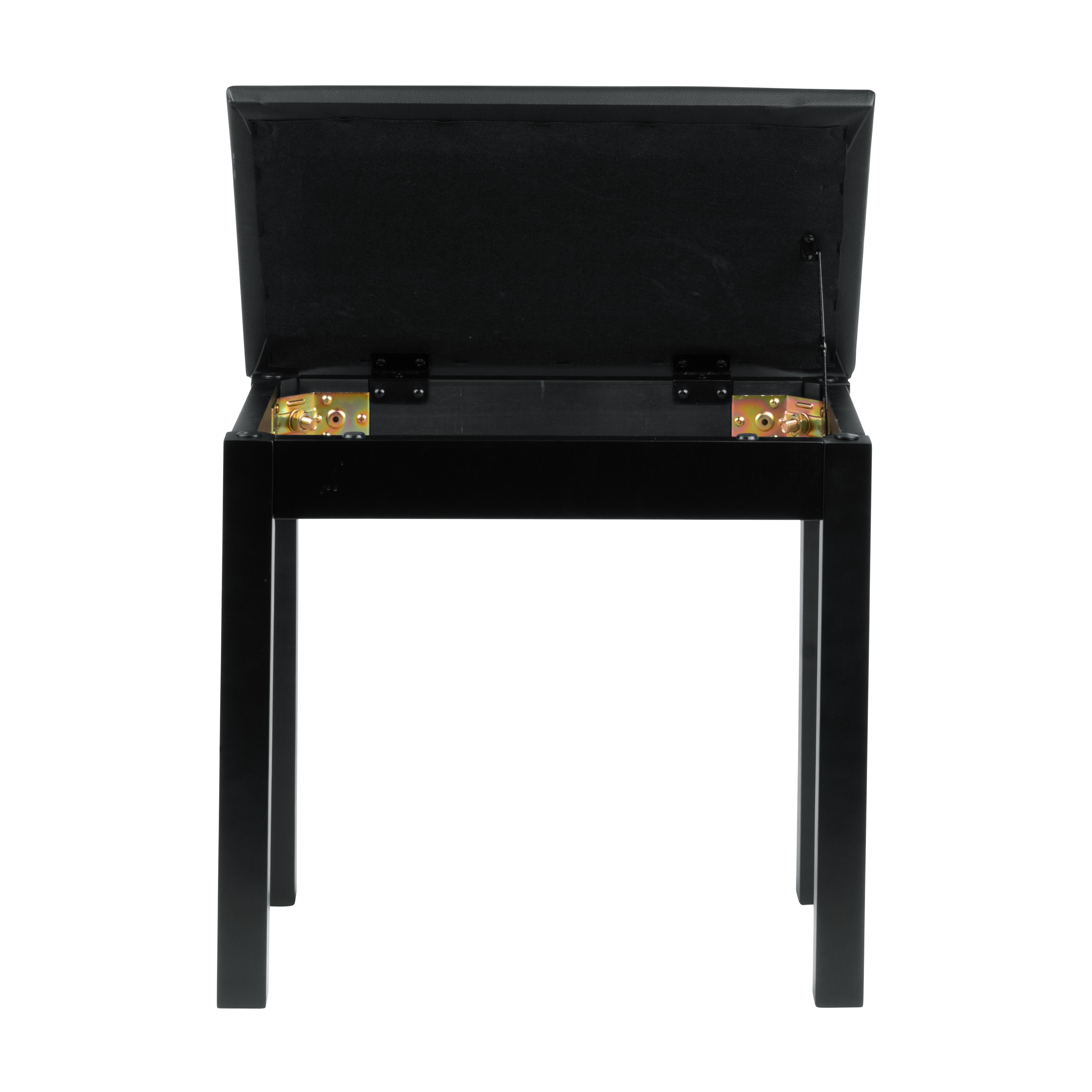 Deluxe Wooden Piano Bench In Black