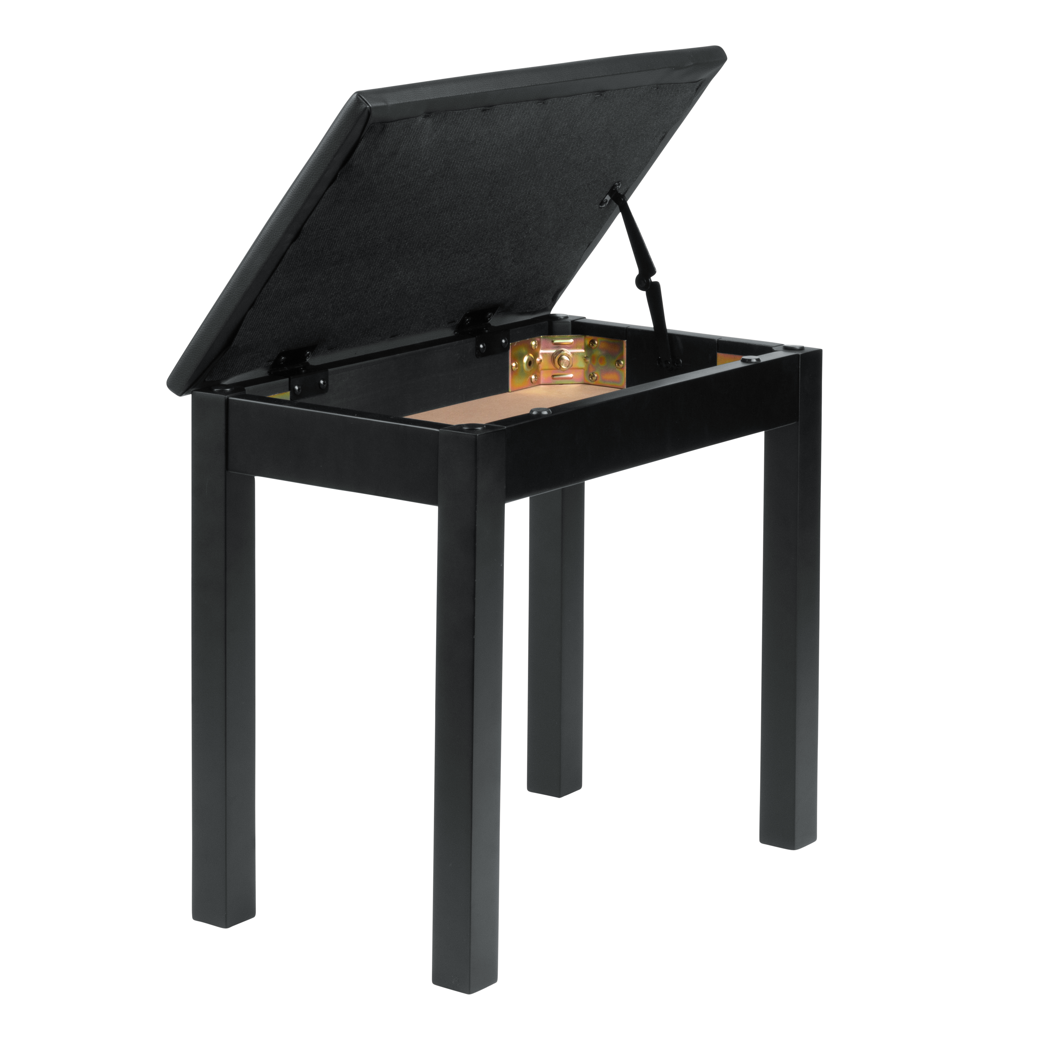 Deluxe Wooden Piano Bench In Black