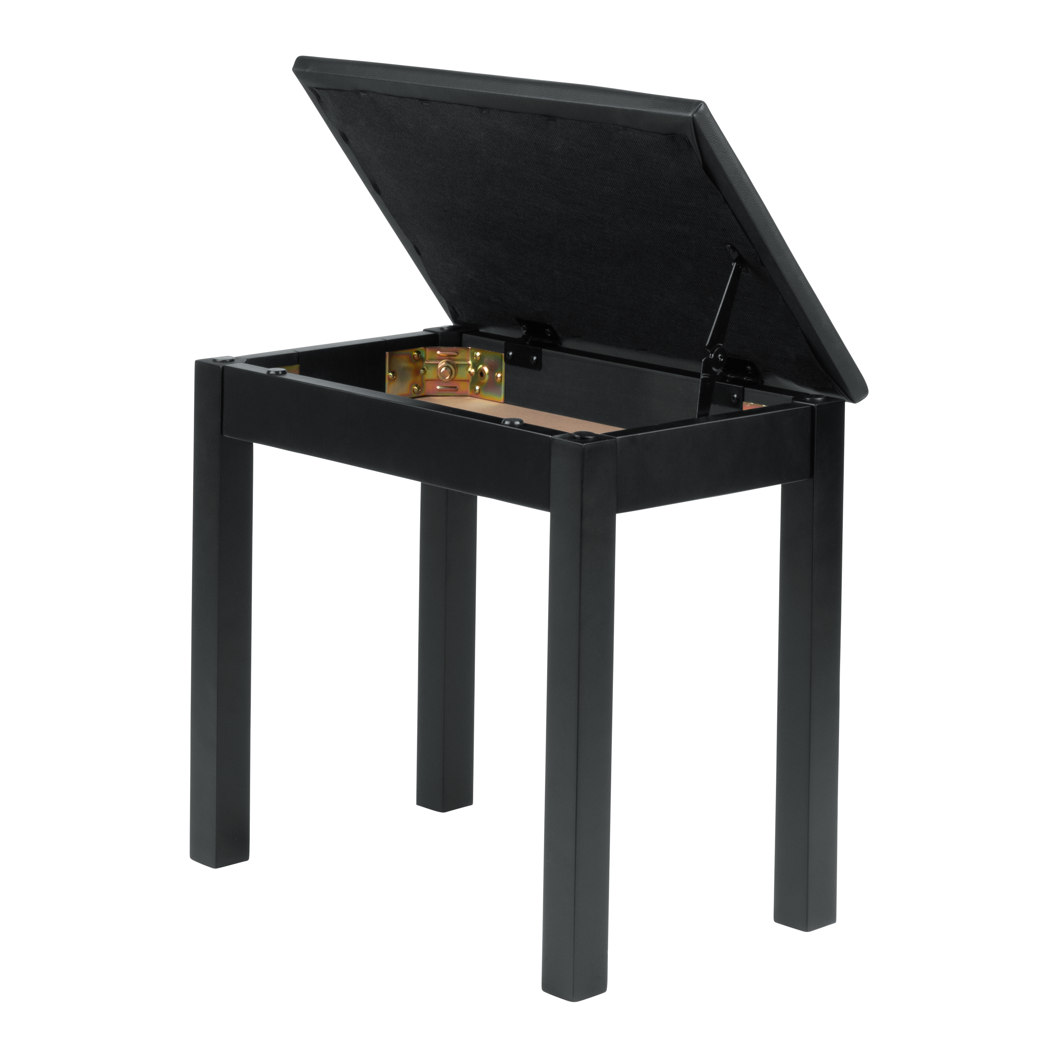 Deluxe Wooden Piano Bench In Black