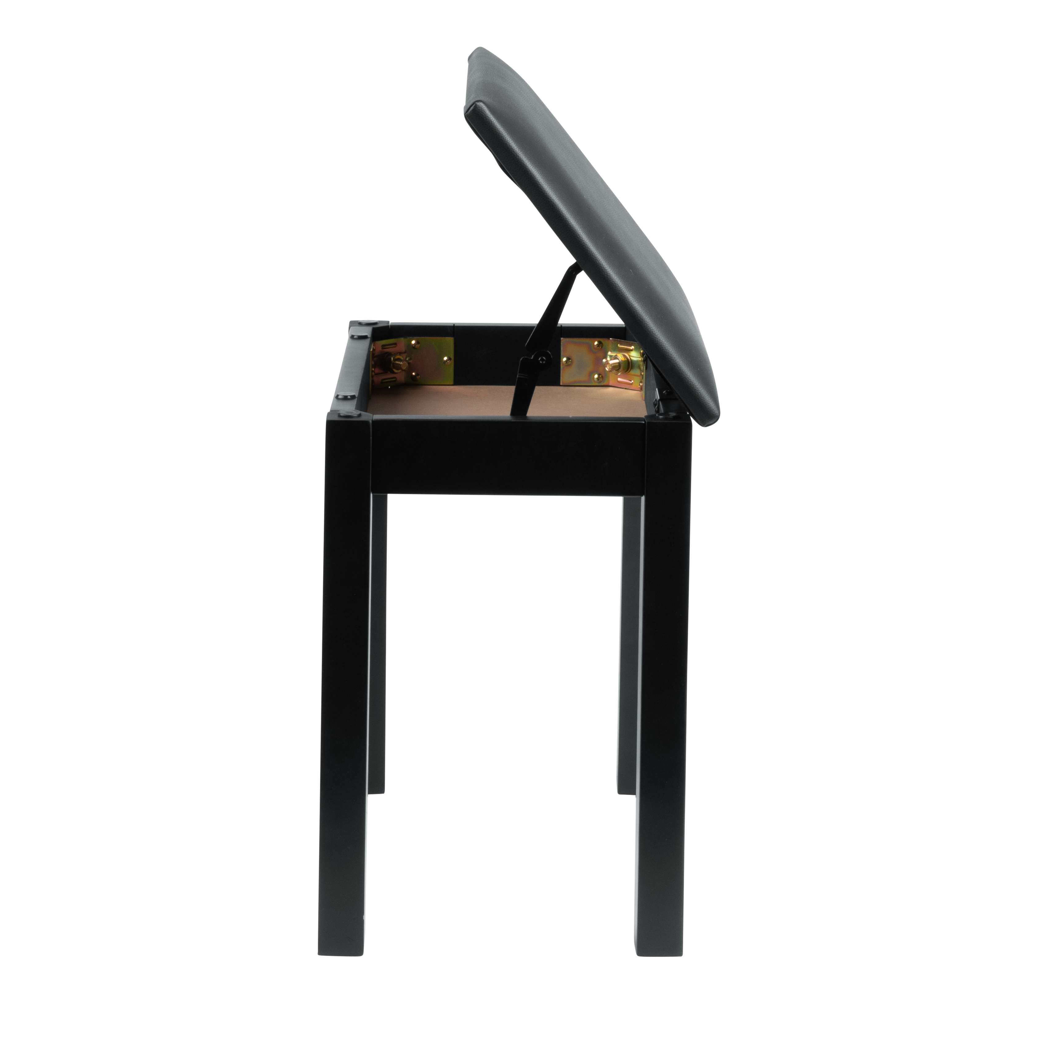 Deluxe Wooden Piano Bench In Black