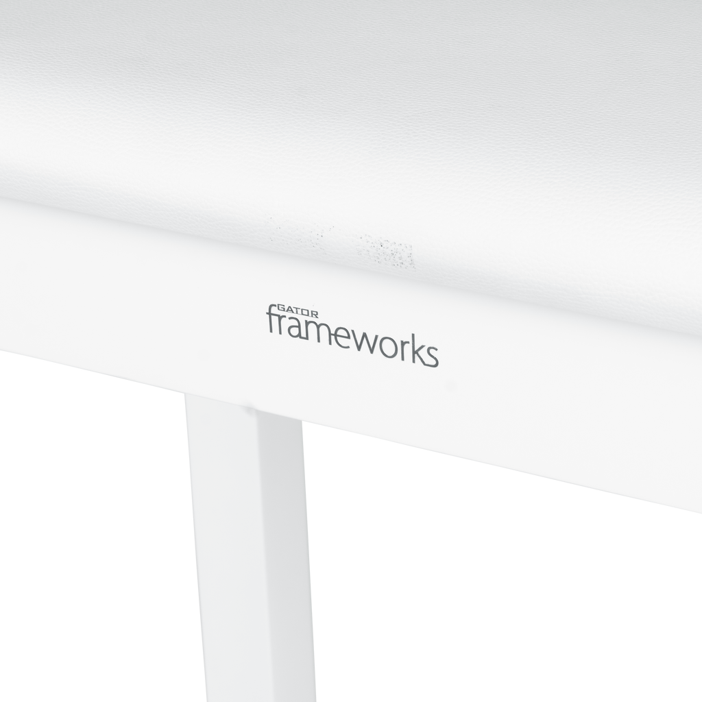 Traditional Wooden Piano Bench In White