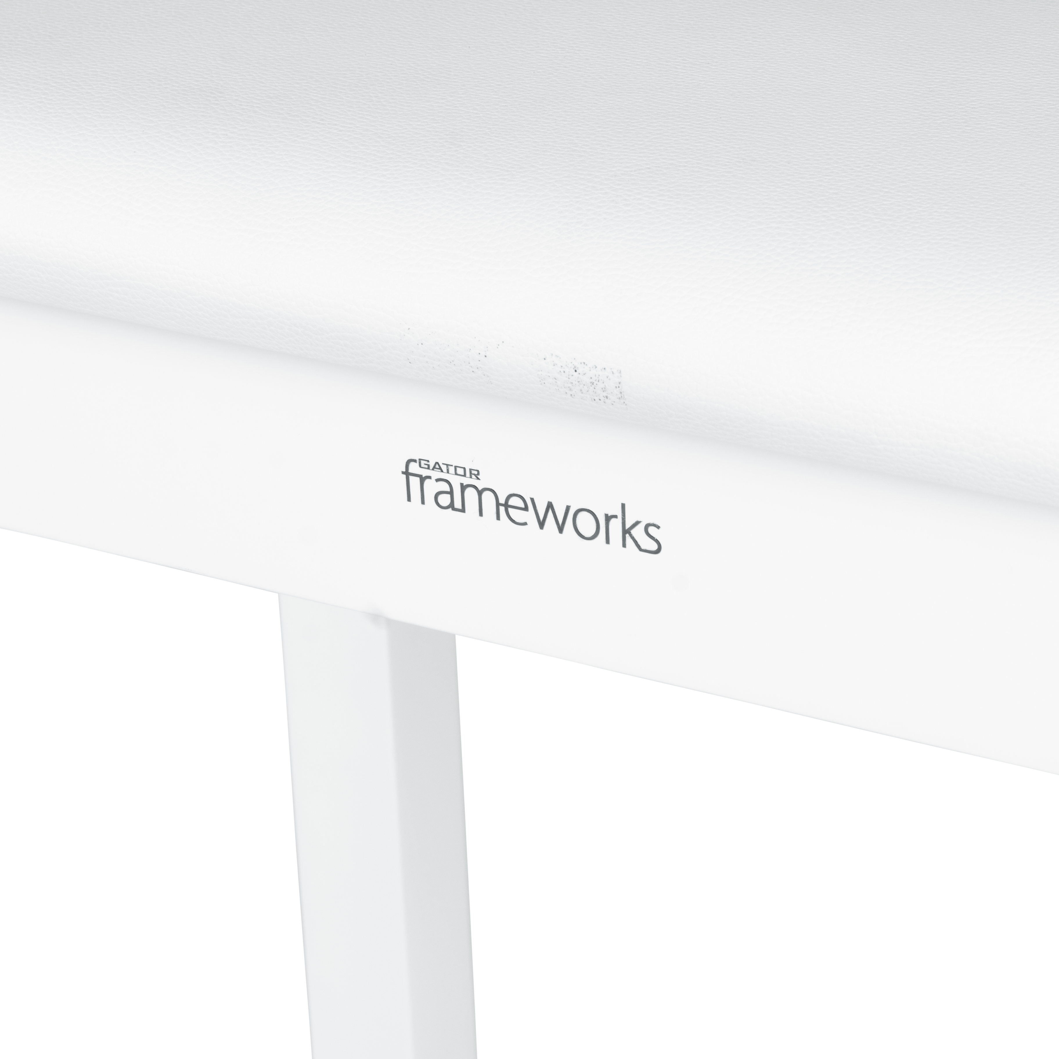 Traditional Wooden Piano Bench In White