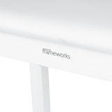 Traditional Wooden Piano Bench In White