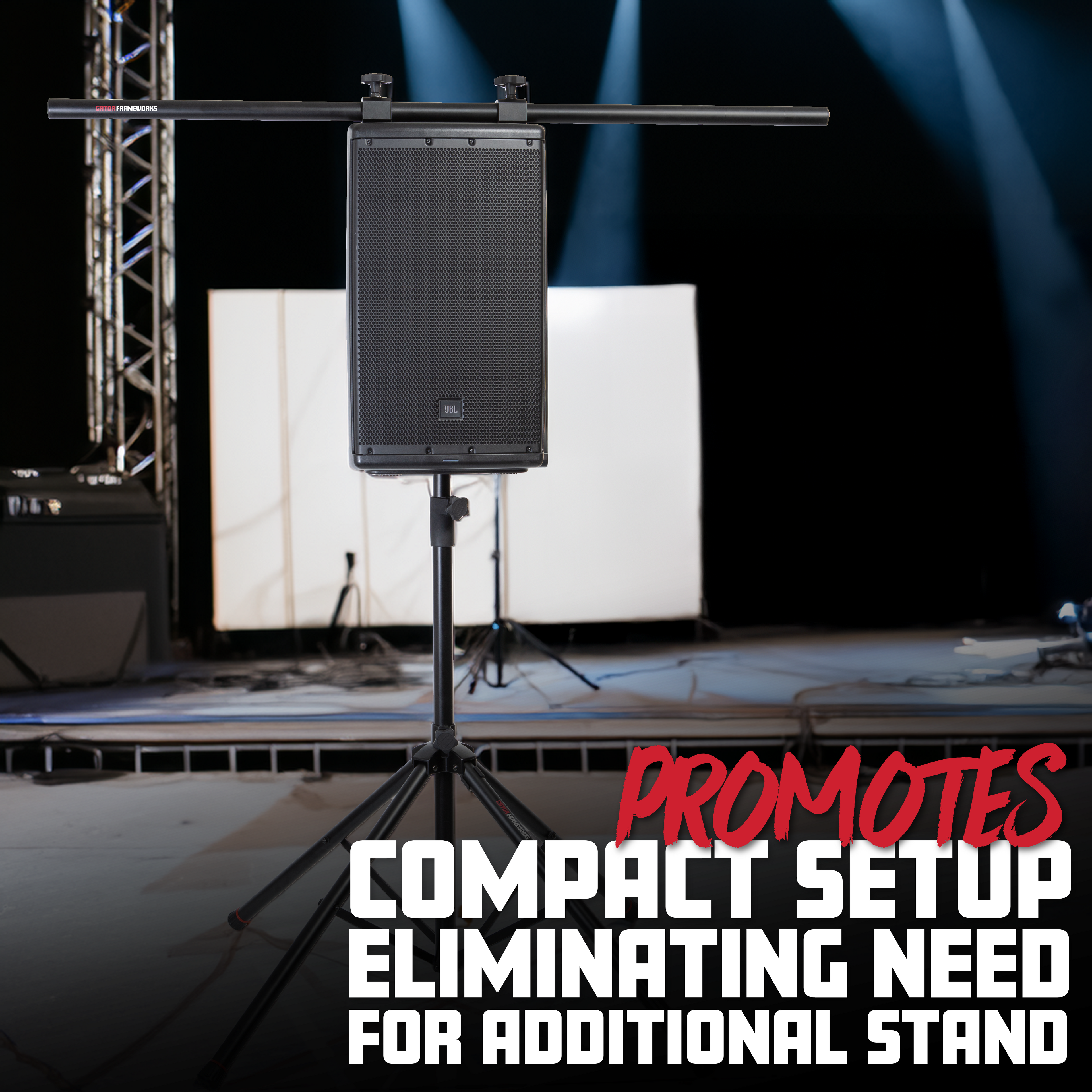 Lighting Crossbar To Mount Speakers W/ Fly Points