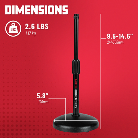 Round Base Desktop Mic Stand