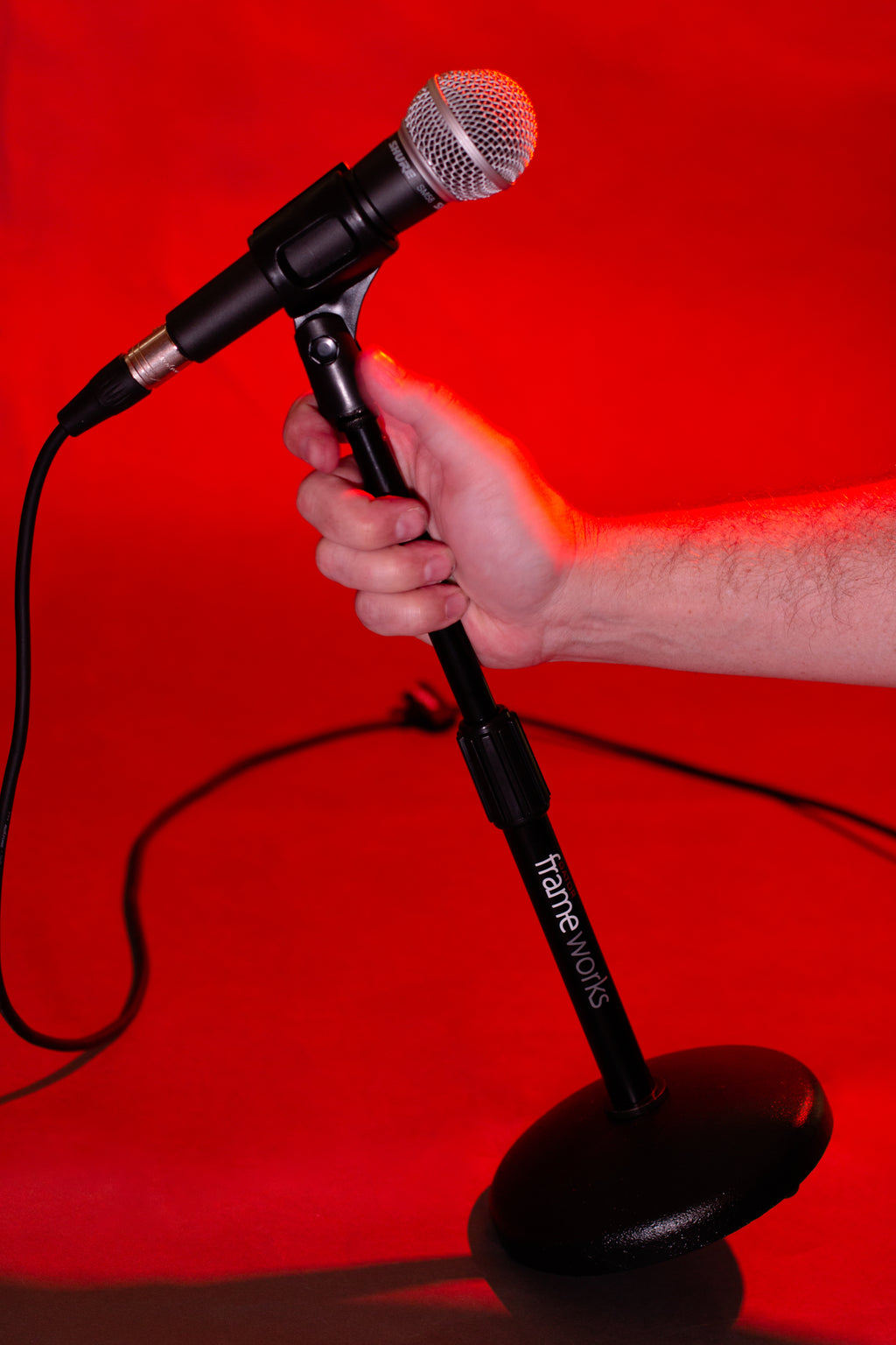 Round Base Desktop Mic Stand