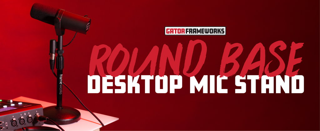 Round Base Desktop Mic Stand