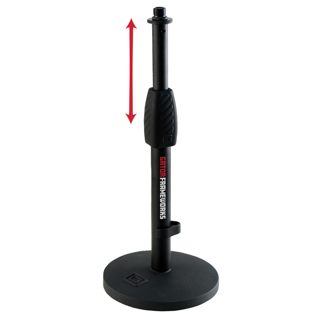 Desktop Mic Stand with Round Base and Twist Clutch
