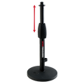 Desktop Mic Stand with Round Base and Twist Clutch