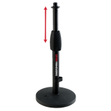 Desktop Mic Stand with Round Base and Twist Clutch