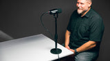 Desktop Mic Stand with Round Base and Twist Clutch