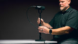 Desktop Mic Stand with Round Base and Twist Clutch
