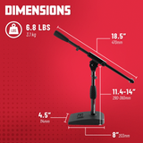 Compact Base Bass Drum and Amp Mic Stand