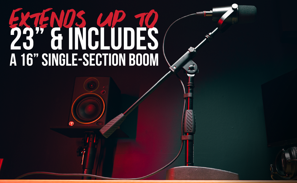 Compact Base Bass Drum and Amp Mic Stand