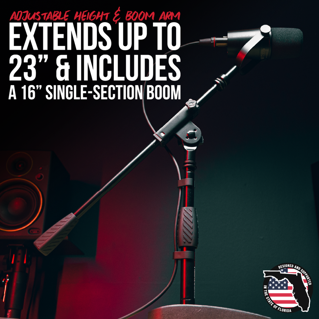 Compact Base Bass Drum and Amp Mic Stand