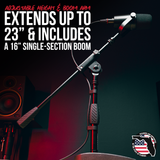 Compact Base Bass Drum and Amp Mic Stand