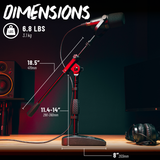 Compact Base Bass Drum and Amp Mic Stand