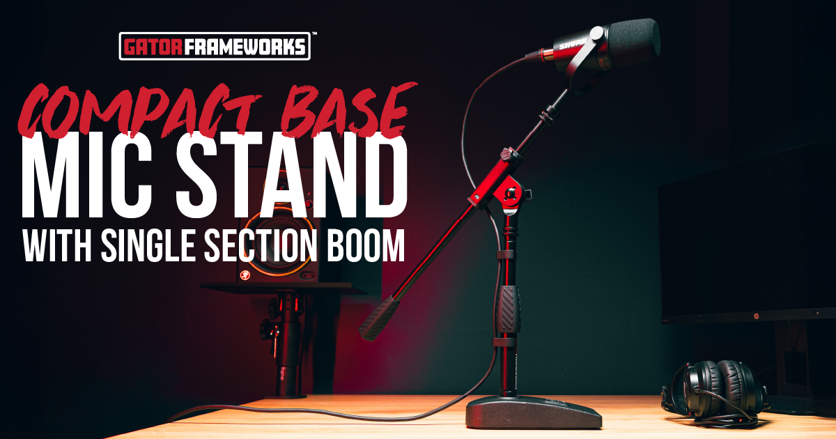 Compact Base Bass Drum and Amp Mic Stand